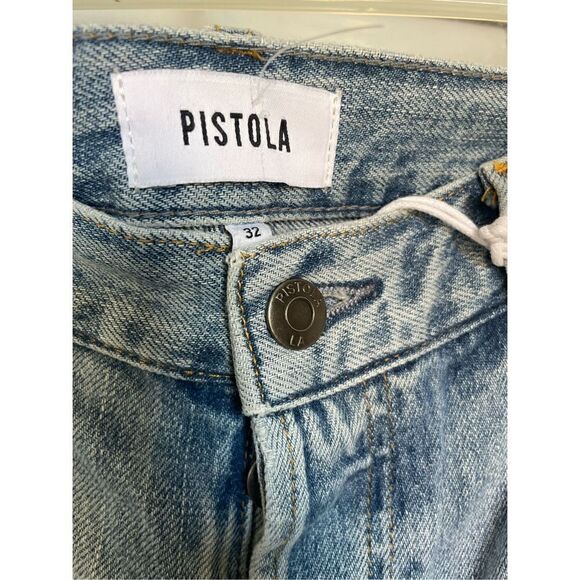 NWT Pistola Charlie High Rise Straight Jeans in Ruthless Size 32 - Picture 13 of 13